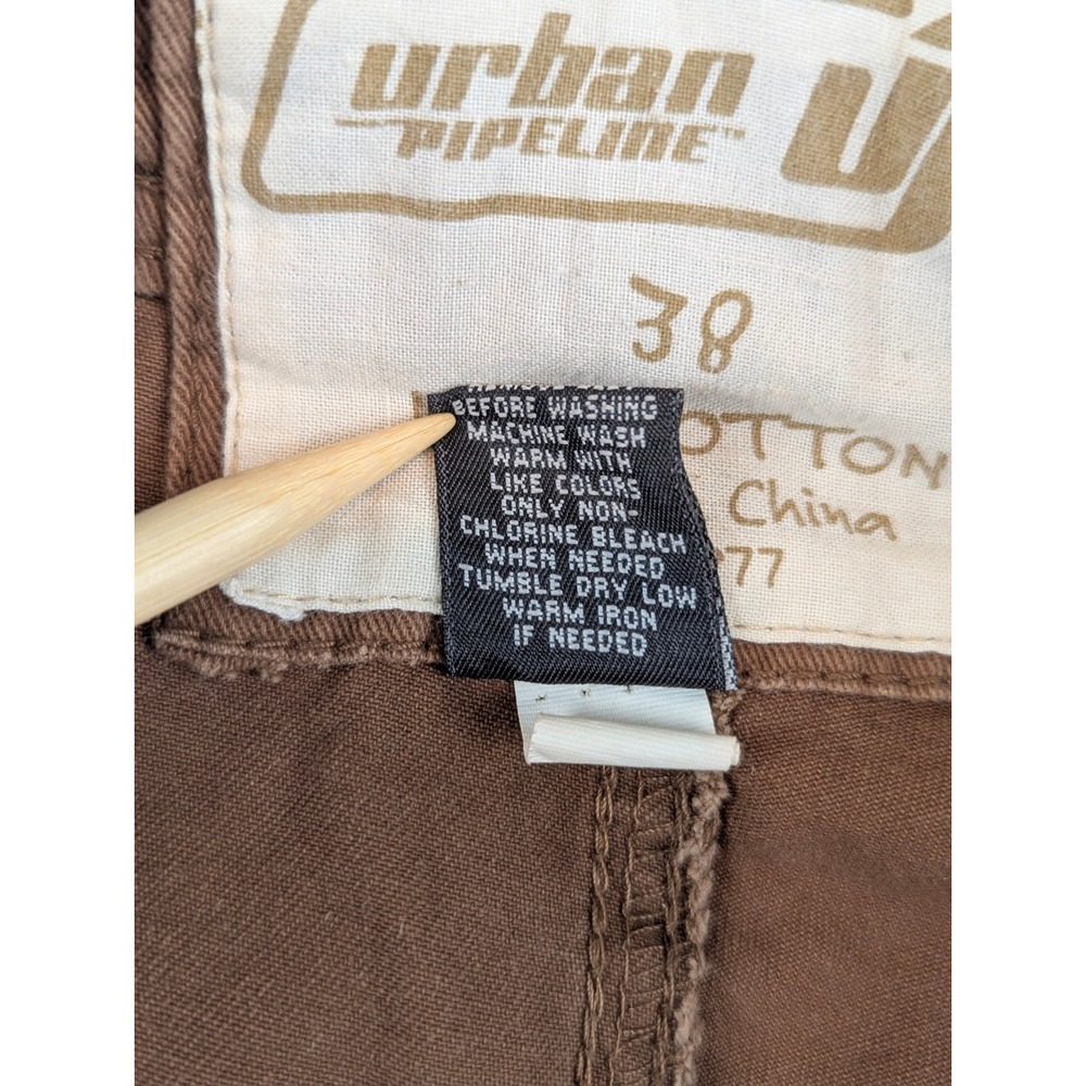 Urban‎ Pipeline Mens Brown Cotton Cargo Shorts Size 38 Rugged Utility RN73277 - Picture 11 of 12